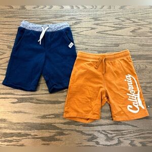 Lot Of Boys Carter’s & H&M Size 6 Navy Blue & Orange Athletic Casual Shorts